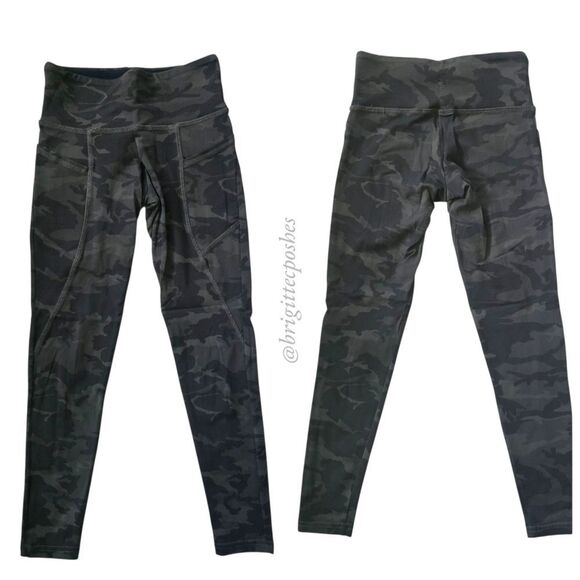 FLYWHEEL Black/Khaki Camouflage Legging - Picture 2 of 7